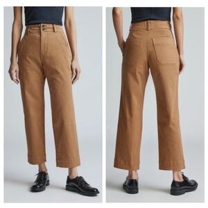 Everlane THE ORGANIC STRAIGHT-LEG PANT in brown size 6